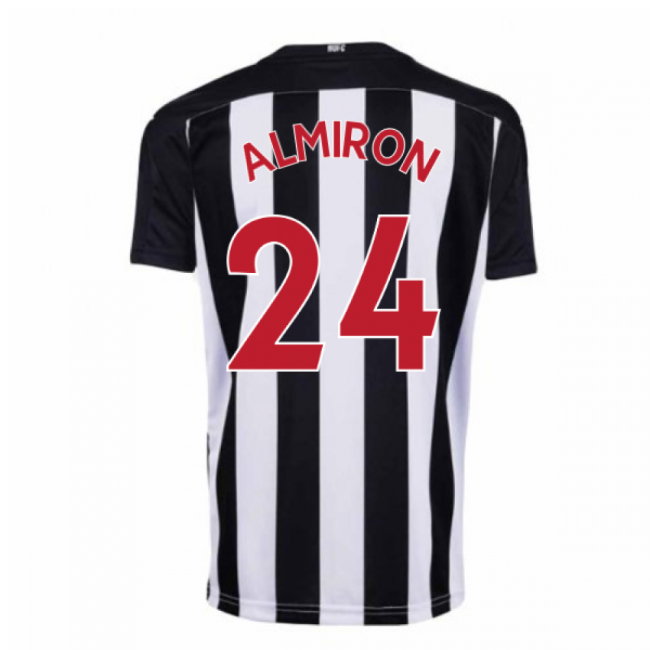 2020-2021 Newcastle Home Football Shirt (Kids) (ALMIRON 24)-SoccerKits Hub | Buy Soccer Jerseys Online